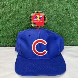 VINTAGE Chicago Cubs MLB Competitor Logo 7 Twill Snapback Cap Hat